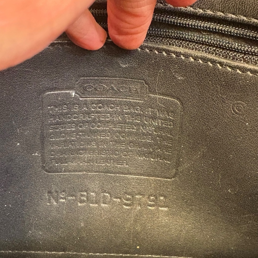 Coach black leather vintage large daypack backpack 9791 - Picture 8 of 9